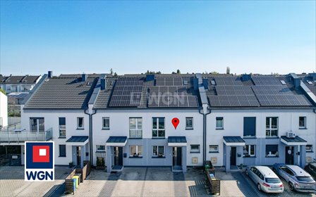 Nowoczesny szeregowiec z ogrodem i fotowoltaiką 4,8 kW dom Plewiska, Czarna Droga