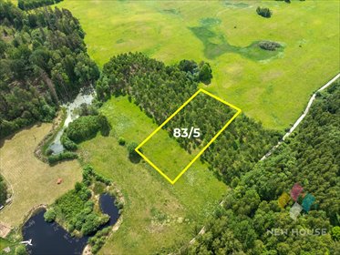 Na sprzedaż urokliwa działka 4771 m² z widokiem na staw i las działka Barczewko