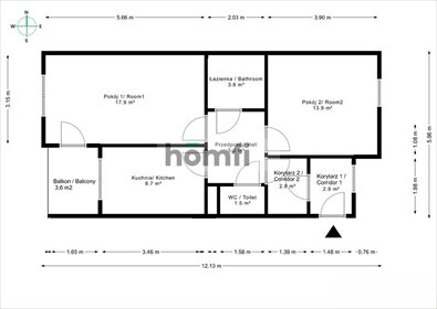 mieszkanie na sprzedaż 58m2 mieszkanie Wrocław, Przedmieście Oławskie, Przedmieście Oławskie, Zgodna