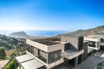 Luksowne wille z basenem i widokiem na zamek w Alanyi dom Alanya, Bektaş, Alanya, Antalya