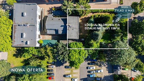 działka na sprzedaż 823m2 działka Łódź, Stare Bałuty, Klonowa