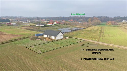 działka na sprzedaż 1001m2 działka Gajewo, Wierzbowa