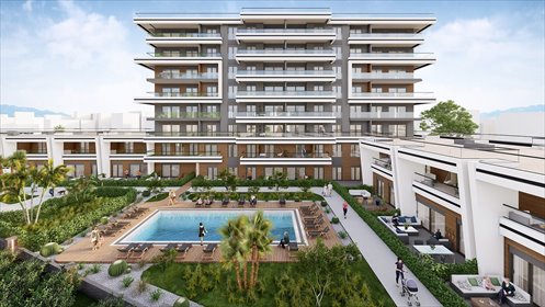 Nowoczesny 3-pokojowy apartament z basenem i widokiem mieszkanie Izmir, Şemikler, Karşıyaka, Izmir