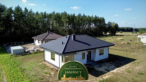 Nowoczesny dom 94 m² w Nużewie (duże przeszklenia) dom Nużewo