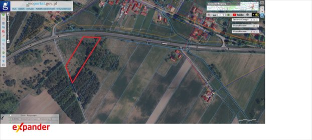Działka 7500 m² z możliwością rozbudowy i dostępem do drogi krajowej działka Blinno