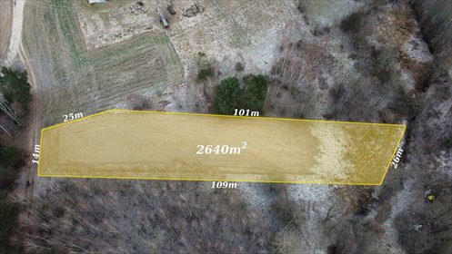 działka na sprzedaż 2640m2 działka Radziwie