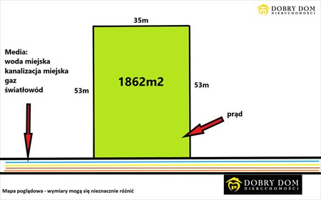 działka na sprzedaż 1862m2 działka Stanisławowo