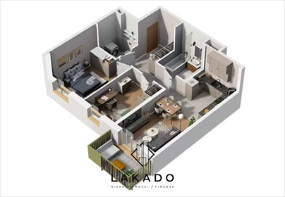 Na sprzedaż funkcjonalne 3-pokojowe mieszkanie 54,76 m² w Krakowie mieszkanie Kraków, Prądnik Biały, Bociana