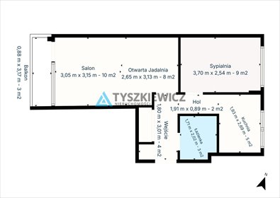 mieszkanie na sprzedaż 48m2 mieszkanie Kościerzyna, Marii Skłodowskiej-Curie
