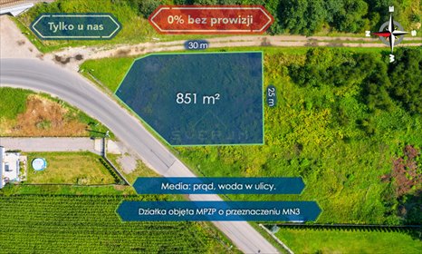 działka na sprzedaż 851m2 działka Częstochowa, Aniołów, Meliorantów