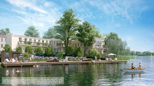 Ekskluzywny apartament 26,17 m² nad jeziorem Łagów - taras i prywatny pomost mieszkanie Łagów