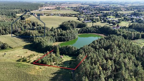 Na sprzedaż działka 3836 m² z linią brzegową jeziora działka Jamielnik