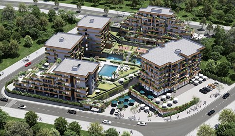 Luksusowy 2-pokojowy apartament z tarasem w prestiżu mieszkanie Doğanköy, Doğanköy, Nilüfer, Bursa