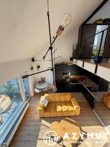 Nowoczesny loft z antresolą, balkonem i światłem mieszkanie Lubin, Jana Pawła II