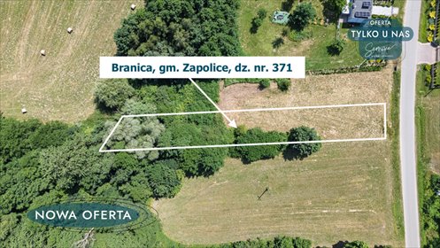 Działka 1500 m² w Branicy – idealna pod rekreację i zabudowę działka Branica