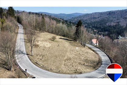 Działka w górach Kocierz Rychwałdzki, 1745 m², media, widoki działka Kocierz Rychwałdzki, Beskidzka