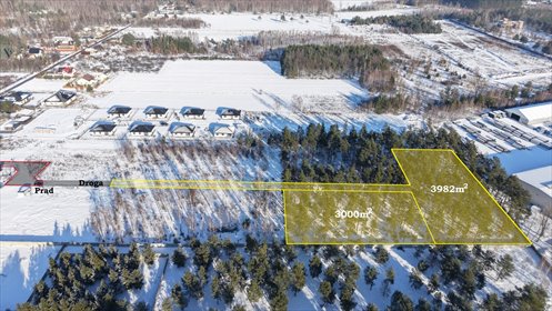 Działka leśna w mieście 3982 m² – idealna na rekreację działka Sochaczew, Wypalenisko
