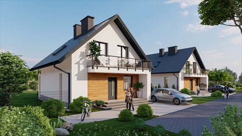 Gotowy dom 122m2 z balkonami i funkcjonalnym układem dom Łańcut, Kąty