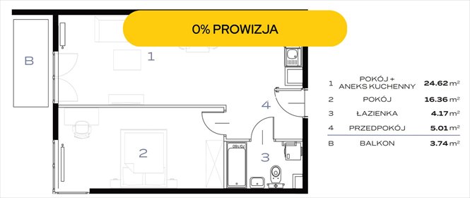 mieszkanie na sprzedaż 50m2 mieszkanie Kraków, Prądnik Biały, Prądnik Biały, 29 listopada - okolice