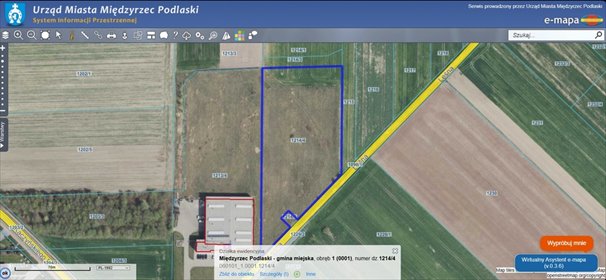 działka na sprzedaż 10452m2 działka Międzyrzec Podlaski, Leśna
