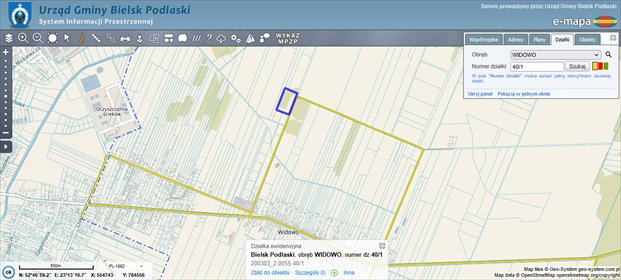 Polecam działkę 14 600 m² z możliwością podziału w Widowie działka Widowo