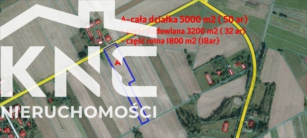 działka na sprzedaż 5000m2 działka Brzostówka