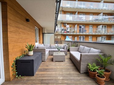 Polecam nowoczesne 3-pokojowe mieszkanie 70 m² z tarasem i balkonem mieszkanie Wrocław, Krzyki