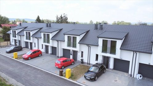 Nowoczesny segment środkowy 110m2 z ogródkiem i garażem dom Rzeszów, Porąbki