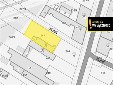 Do sprzedania działka inwestycyjna 544 m² w centrum Kielc działka Kielce, Jasna