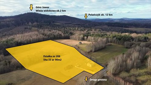 działka na sprzedaż 53390m2 działka Teleśnica Oszwarowa