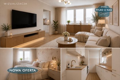 Gotowe do wprowadzenia, 3 pokoje, balkon, widok na miasto mieszkanie Łódź, Dąbrowa, gen. Jarosława Dąbrowskiego