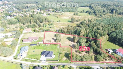 Sprzedam działkę 8 500 m² w Lubszy z lasem i stawem działka Lubsza