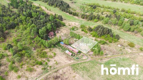 Działka 800m² w spokojnej okolicy, ogrodzona, z mediami działka Kwaśniów Górny