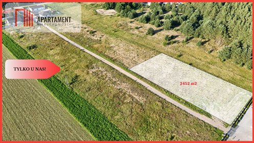 Działka z Warunkami Zabudowy 2452 m² w Wolwarku działka Wolwark