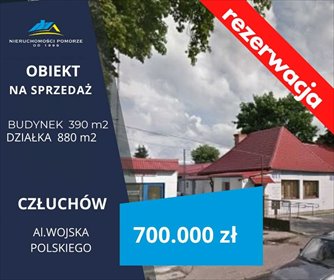 lokal użytkowy na sprzedaż 390m2 lokal użytkowy Człuchów, Wojska Polskiego