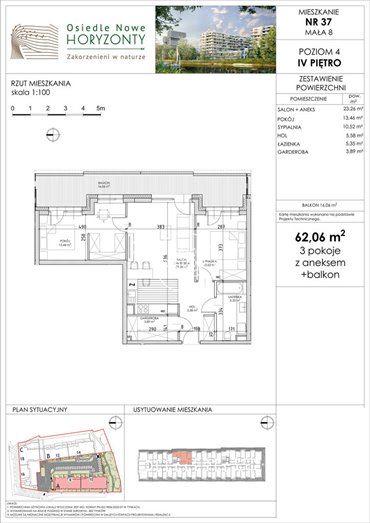 mieszkanie na sprzedaż 62m2 mieszkanie Bydgoszcz, Fordońska