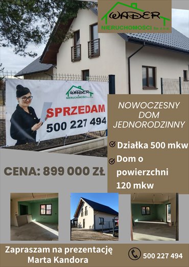 Nowoczesny dom 120 m² z ogrodem, gotowy do wykończenia polecam dom Mikołów, Poziomkowa