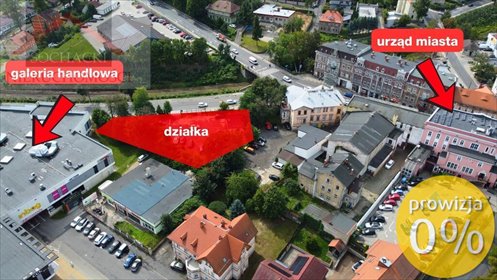 Działka deweloperska 1458 m² - centrum Lubania działka Lubań