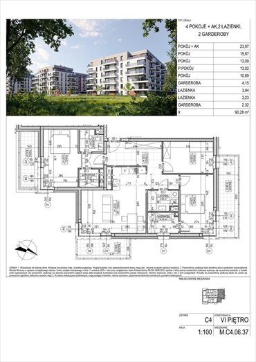 mieszkanie na sprzedaż 90m2 mieszkanie Bydgoszcz, Fordon, Fordońska