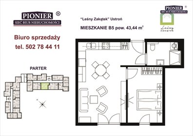Do sprzedania słoneczne mieszkanie 43 m² w Ustroniu mieszkanie Ustroń, Hermanice