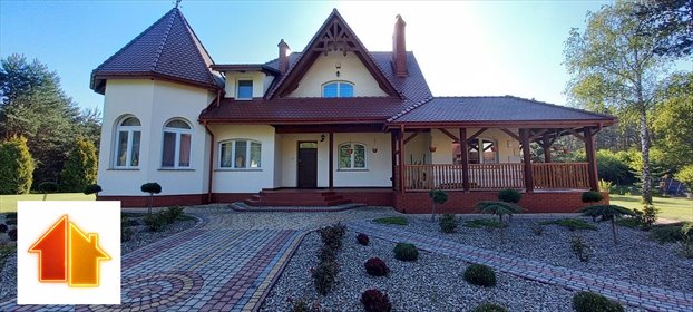 Rezydencja 300 m2 na 1,5 ha z stawem i panelami dom Czarna