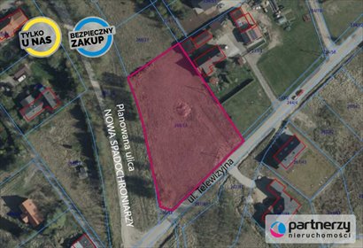 działka na sprzedaż 3494m2 działka Gdańsk, Matarnia, Telewizyjna
