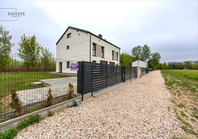 Dom bliźniak w stanie deweloperskim, 126,56 m², Łomianki dom Łomianki, Brzegowa