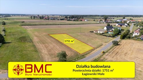 działka na sprzedaż 1751m2 działka Łagiewniki Małe, Przyjaźni