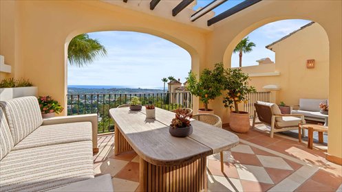 Penthouse z panoramicznym widokiem w Benahavis zapraszam mieszkanie Benahavis