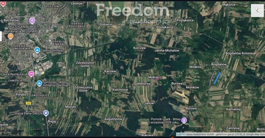 Działka 1300 m² w Mokracz, las 100 m - polecam! działka Mokracz