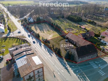 Działka inwestycyjna 2500 m² z budynkami, media, blisko A4 działka Niemodlin, Bohaterów Powstań Śląskich