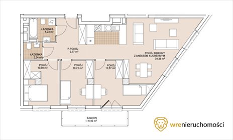 mieszkanie na sprzedaż 84m2 mieszkanie Wrocław, Szczepin, Gnieźnieńska