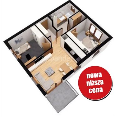 mieszkanie na sprzedaż 57m2 mieszkanie Kraków, Ruczaj, Sąsiedzka