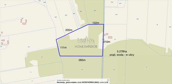 działka na sprzedaż 53300m2 działka Ostrzykówek